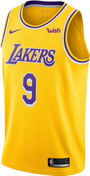 Los Angeles Lakers Rajon Rondo 2018-19 Icon Edition - Nba Lakers Jersey James (500x667), Png Download