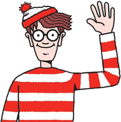 Wally Waving Goodbye Photos - Where's Wally (630x420), Png Download