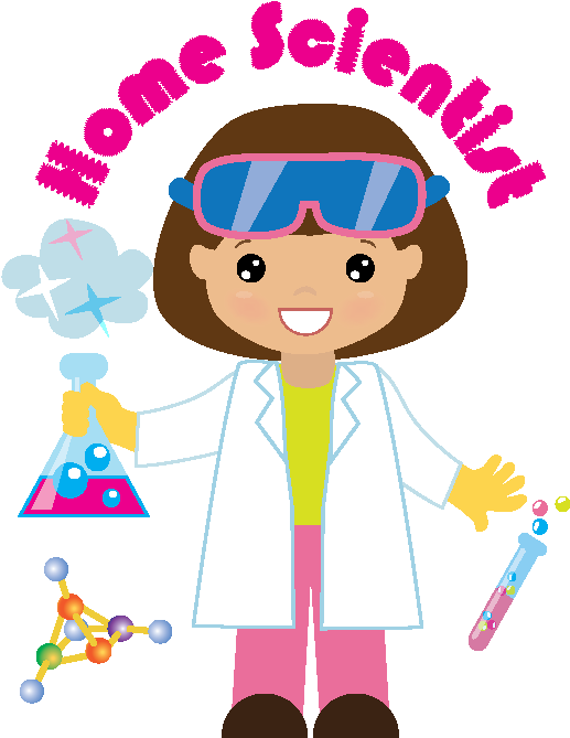 Library Girl Scout Brownie Clipart - Girl Scientist Clipart (612x793), Png Download