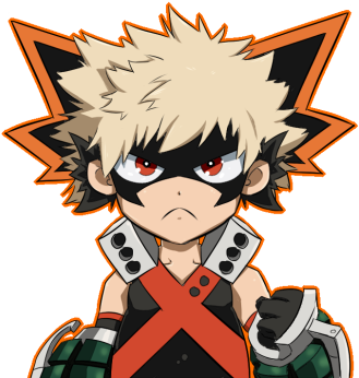 Preview Art - Kacchan Chibi (350x350), Png Download