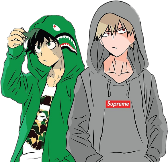My Hero Academia Boku No Hero Academia Deku Bakugou - Boku No Hero Academia Hypebeast (586x564), Png Download