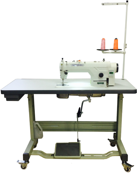 Zj 9503 Direct Drive Motor Single Needle Sewing Machine - Machine (472x583), Png Download
