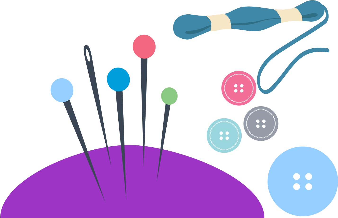 19 Sewing Needle And Thread Png Transparent Stock Huge - Imagenes De Costura Png (1500x1500), Png Download