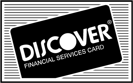Discover Card Black And White (465x288), Png Download