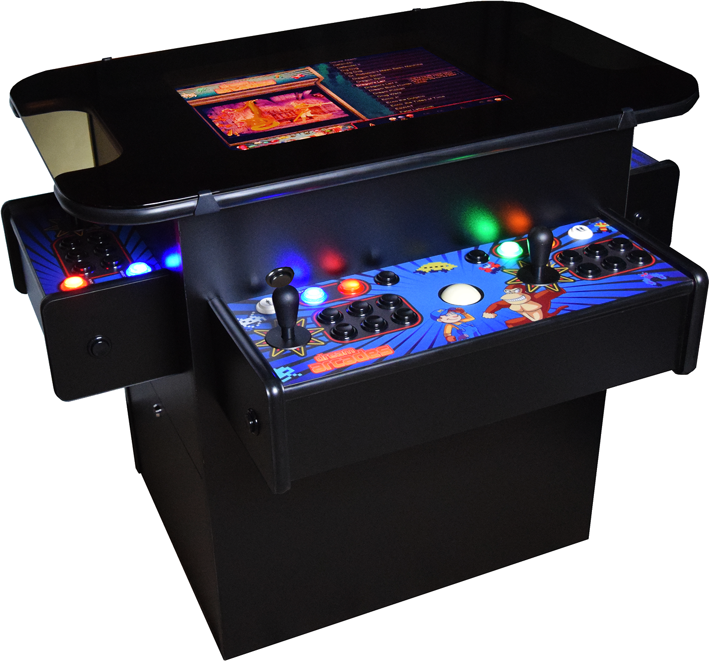 Graphic Library Library Dreamcade Cocktail Arcade Multi - 4 Player Cocktail Arcade (1500x1394), Png Download