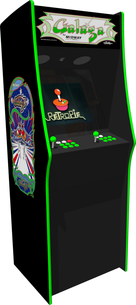 Galaga Replica - Tin Sign Galaga Arcade Shop Game Room Art Marquee Consol (447x1000), Png Download