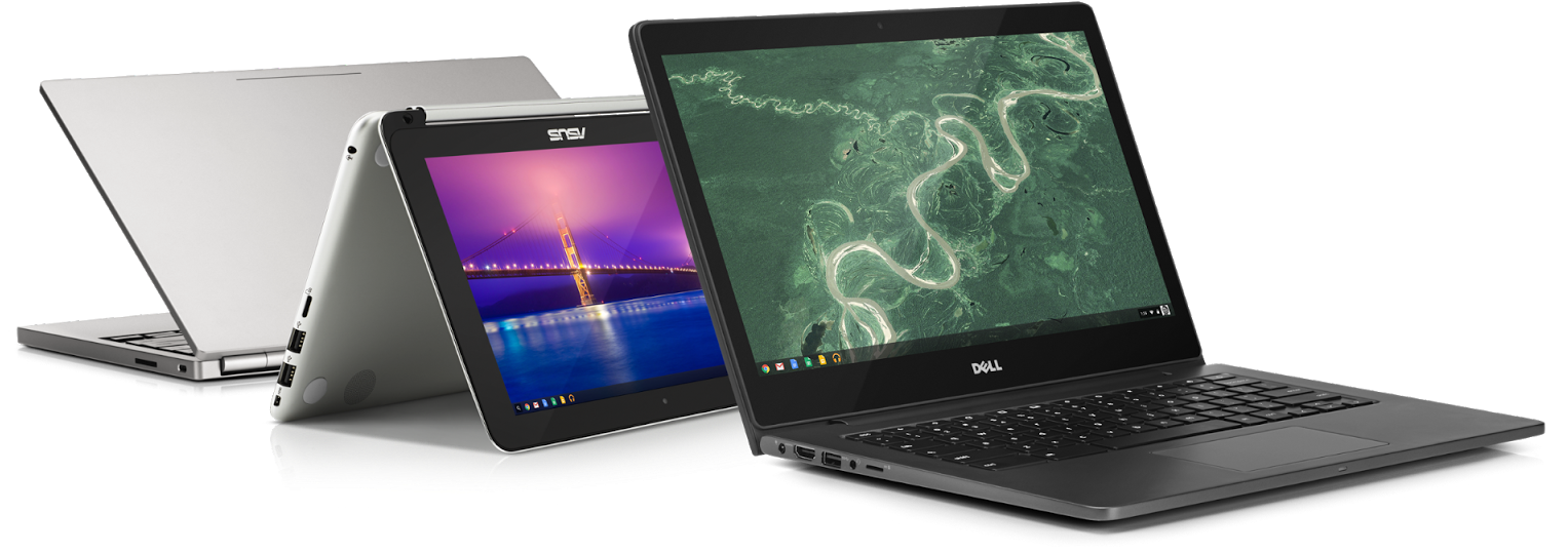 Single Sign-on And Support For Legacy Apps Mean Chromebooks - Large Chromebook (1600x644), Png Download