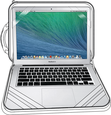 Stay-in Laptop Case - Macbook Air 11 (400x400), Png Download