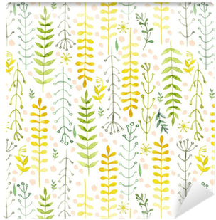 Pattern Of Flowers Painted In Watercolor On White Paper - Watercolor Painting (400x400), Png Download