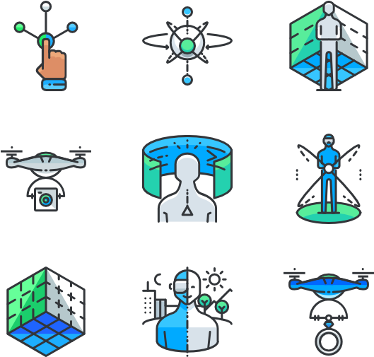 Virtual Reality (600x564), Png Download