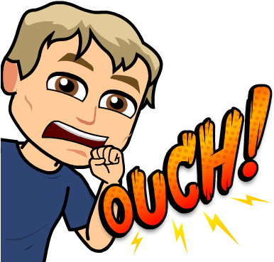 Ouch - Bitstrips (398x398), Png Download