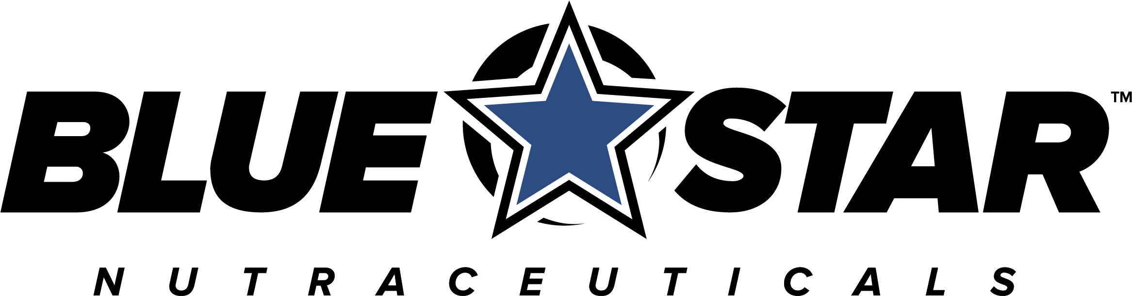 [view Image] - Blue Star Nutraceuticals Logo (2832x1109), Png Download