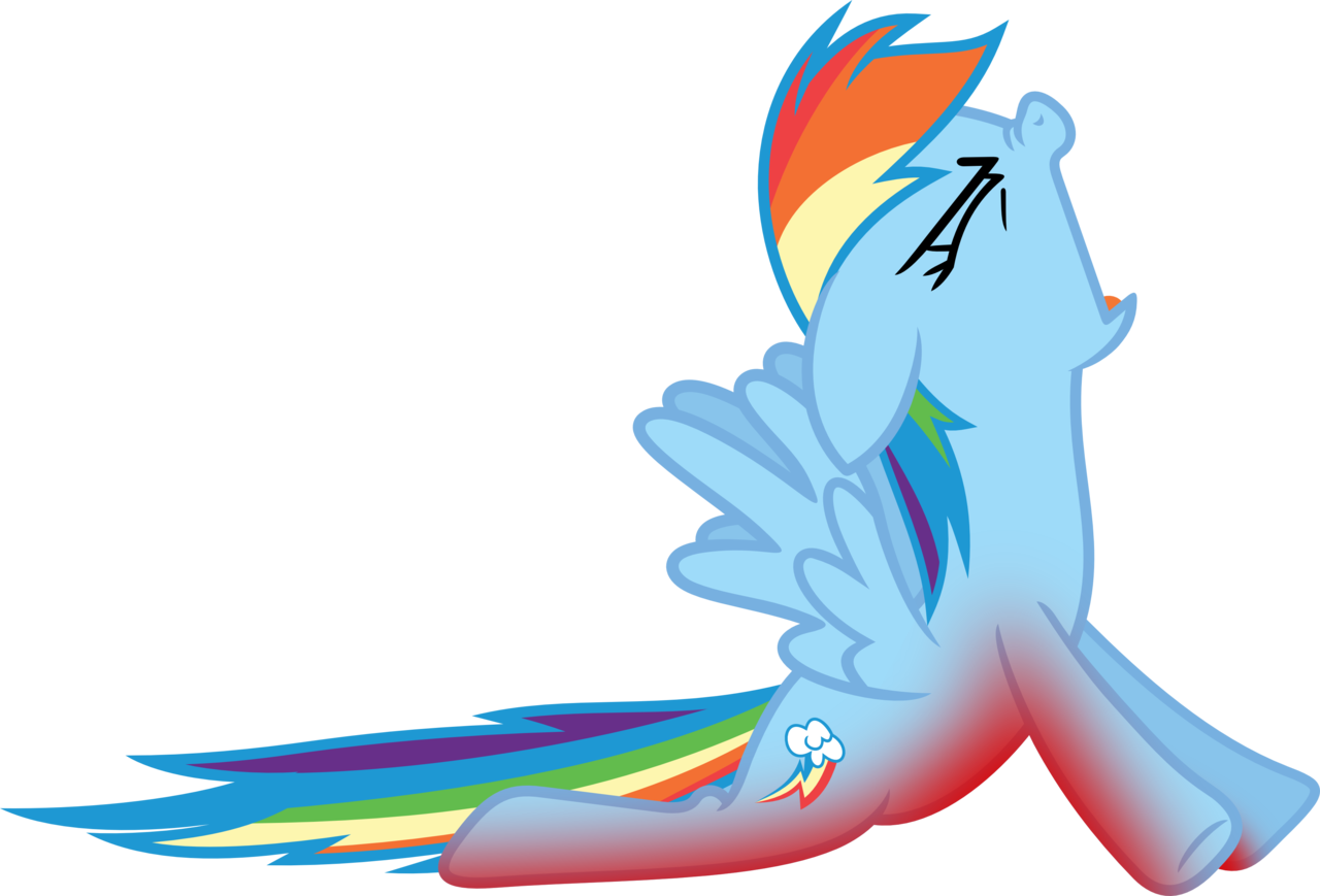 Porygon2z, Ouch, Pain, Rainbow Dash, Rainbow Dumb, - Rainbow Dash (1280x869), Png Download