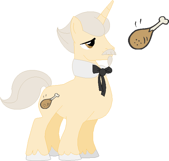 Queenbodacia, Colonel Sanders, Kfc, Ponified, Safe, - Chicken Drumstick Clip Art (685x565), Png Download