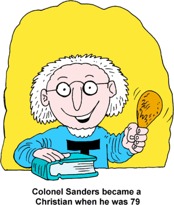 Colonel Sanders - Christianity (340x400), Png Download