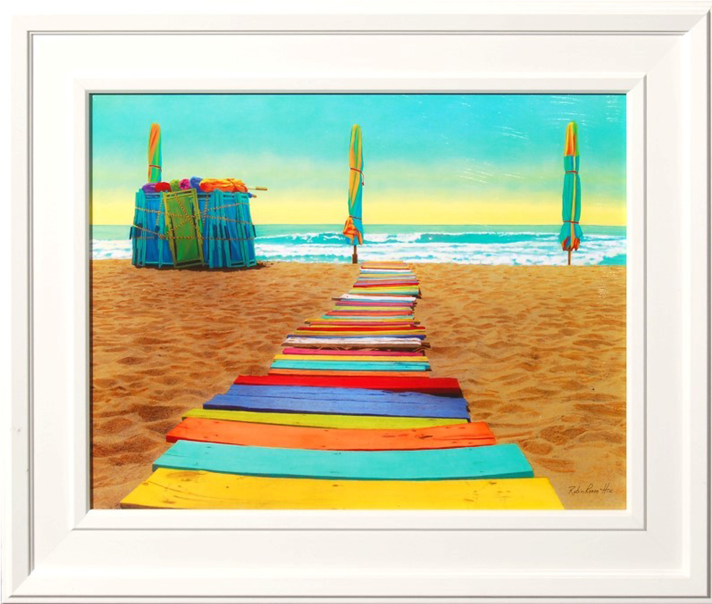 Download Colorful Beach Walkway Framed Art Print Art Print Hix's