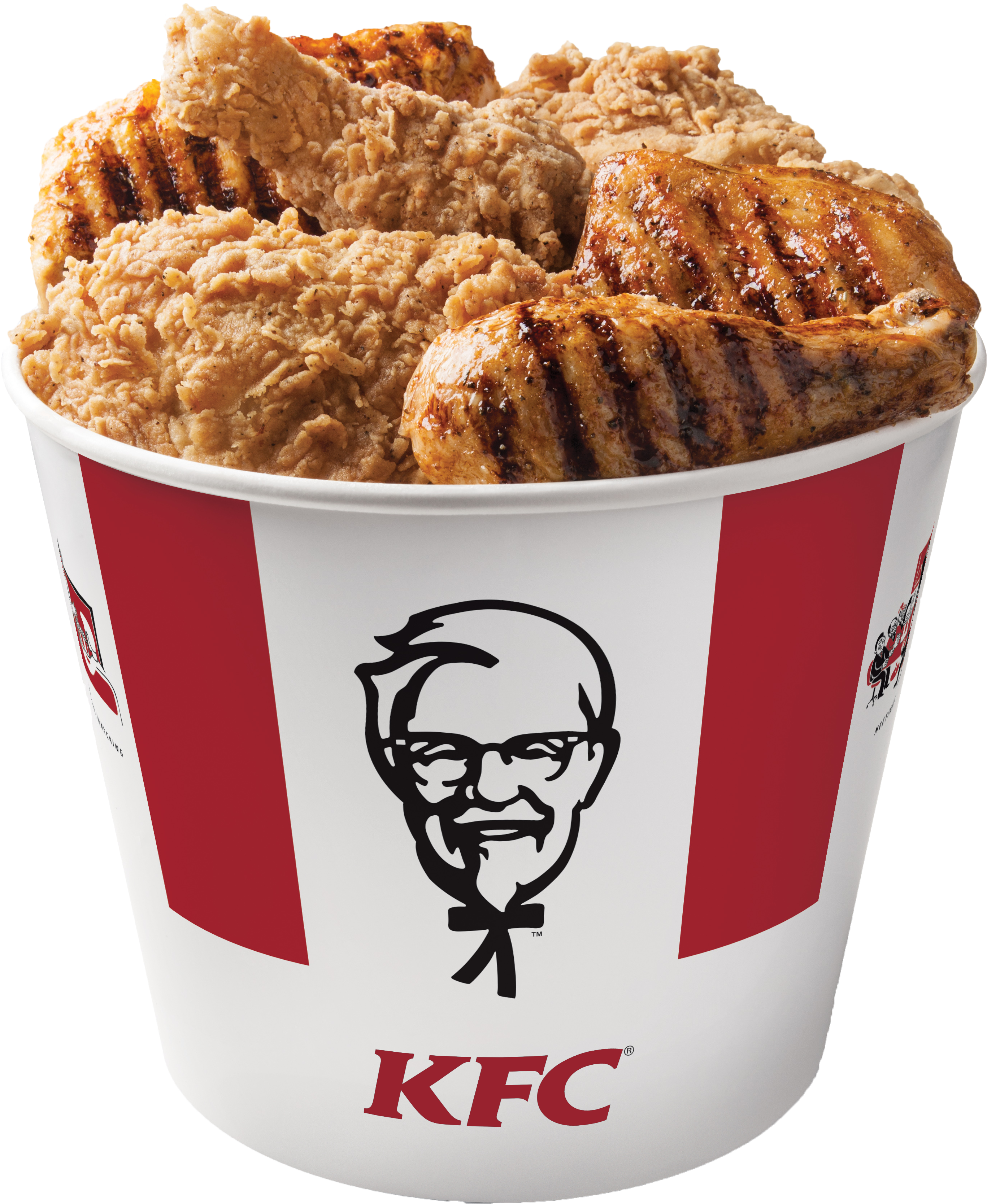Kfc Clipart Chiken - Kfc Bucket Of Fried Chicken (2734x3336), Png Download