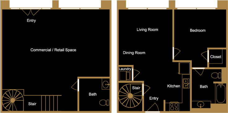 Live/work Loft - L3 - Floor Plan (750x750), Png Download
