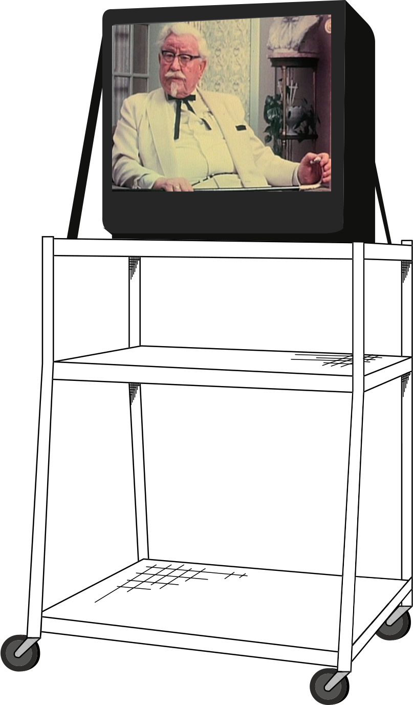 Load The Rack Of Chicken Into The Colonel's Favourite - Entertainment Center (807x1377), Png Download