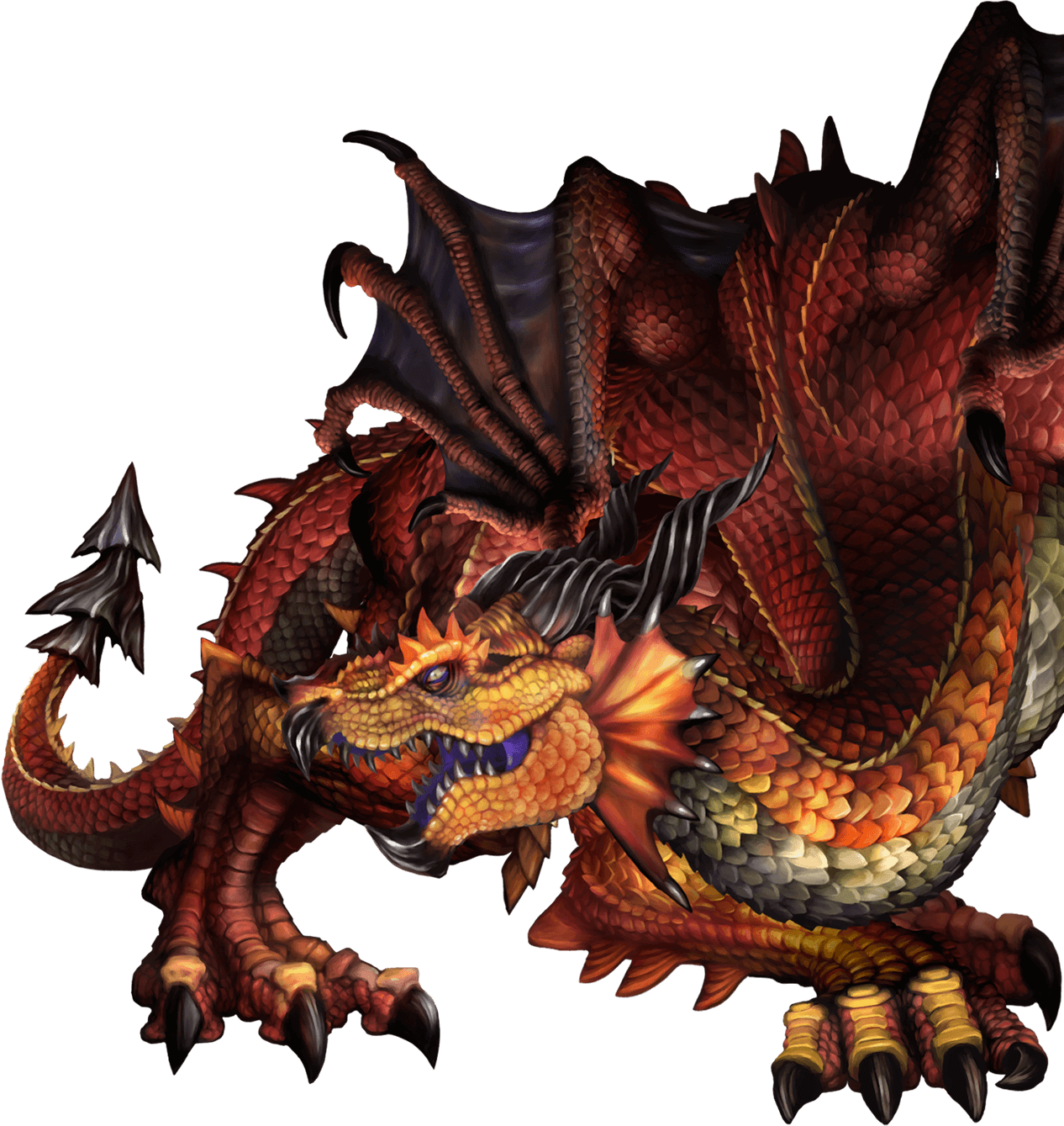 Red Dragon - Dragon's Crown (1266x1339), Png Download