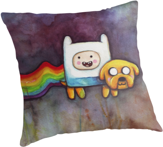 Nyan Time - Nyan Time With Jake And Finn Iphone (875x875), Png Download