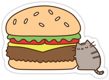 pusheen cheeseburger