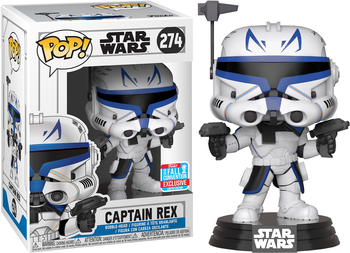 The Clone Wars - Captain Rex Funko Pop (1450x1070), Png Download