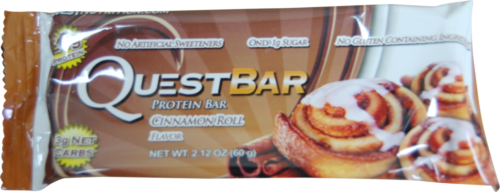 Cinnamon Roll Quest Bars - Quest Nutrition - Questbar Natural Protein Bar Coconut (1024x394), Png Download