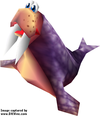 Wozza 01 - Banjo Kazooie Walrus Png (381x439), Png Download