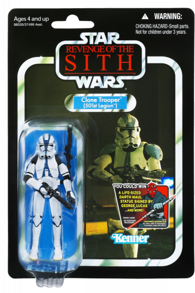 2010 Vintage-style Carded Clone Trooper - Clone Trooper Vintage Collection (600x600), Png Download