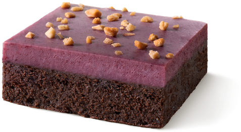 Kute Cherry Brownie - Chocolate Brownie (610x469), Png Download