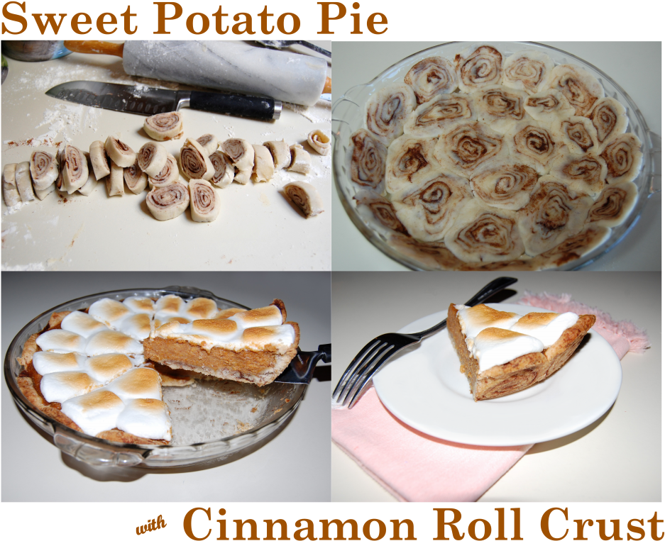 Sweet Potato Pie With Cinnamon Roll Crust - Crust (1024x791), Png Download