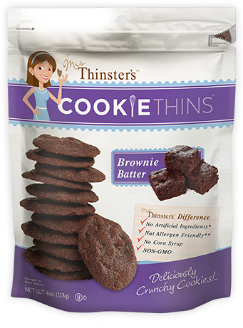 Allergen Warning - Cookie Thins Cake Batter (346x468), Png Download