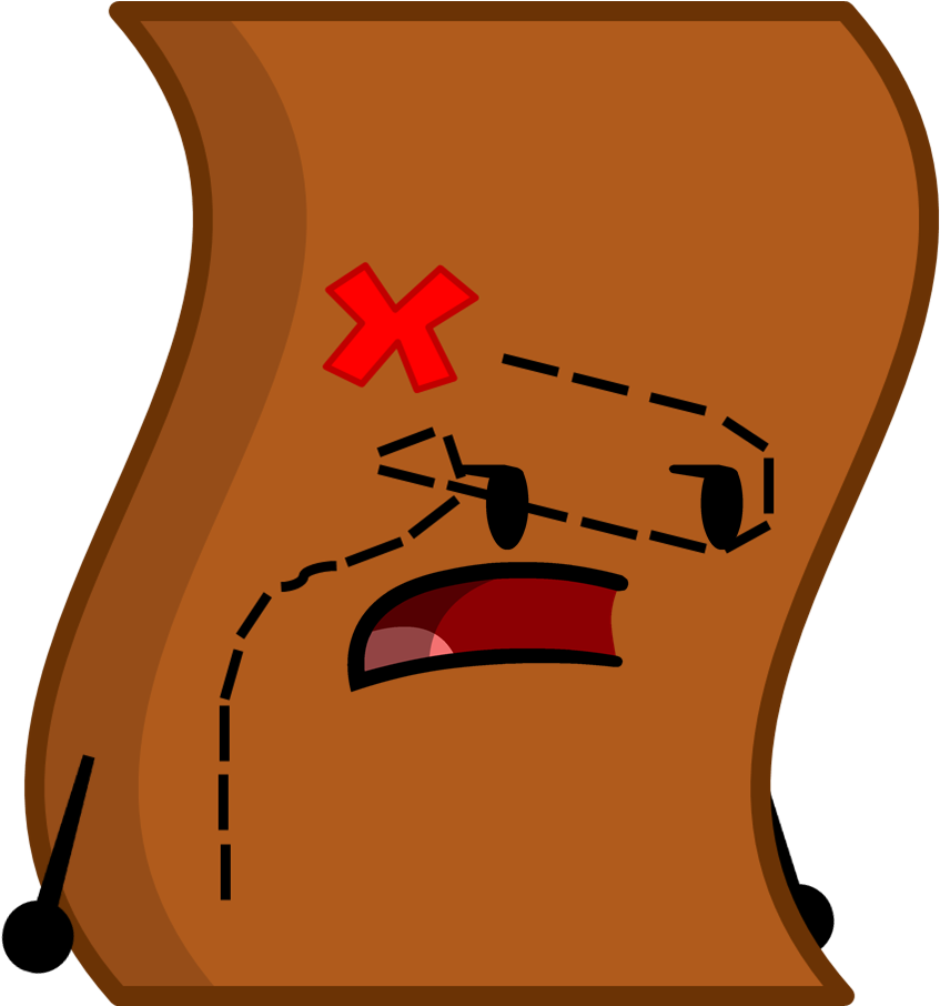 Treasure Map - Bfdi Treasure Chest (864x905), Png Download