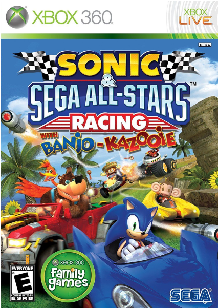 Sonic & Sega All Stars Racing With Banjo Kazooie [xbox - Sonic Sega All Stars Racing Pc (600x600), Png Download