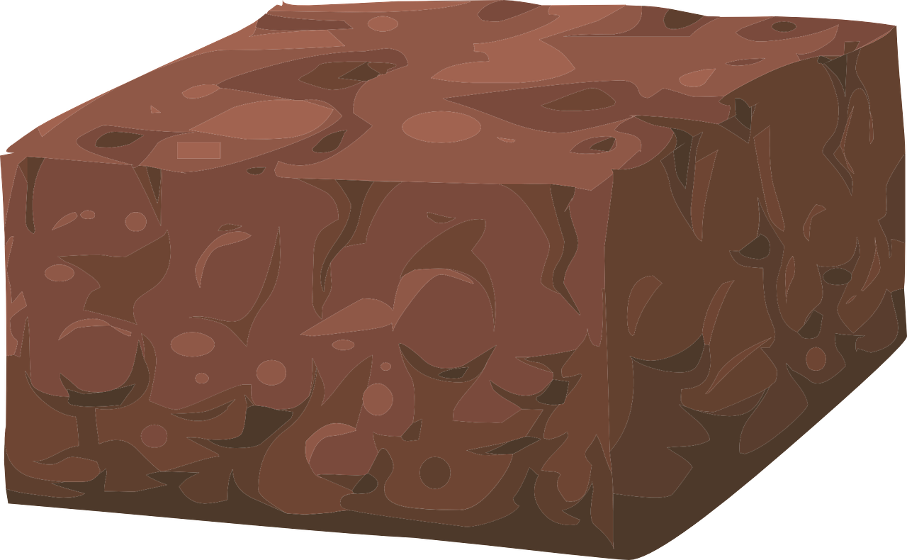 Brownie Clipart Square Chocolate - Transparent Background Brownie Clipart (960x593), Png Download