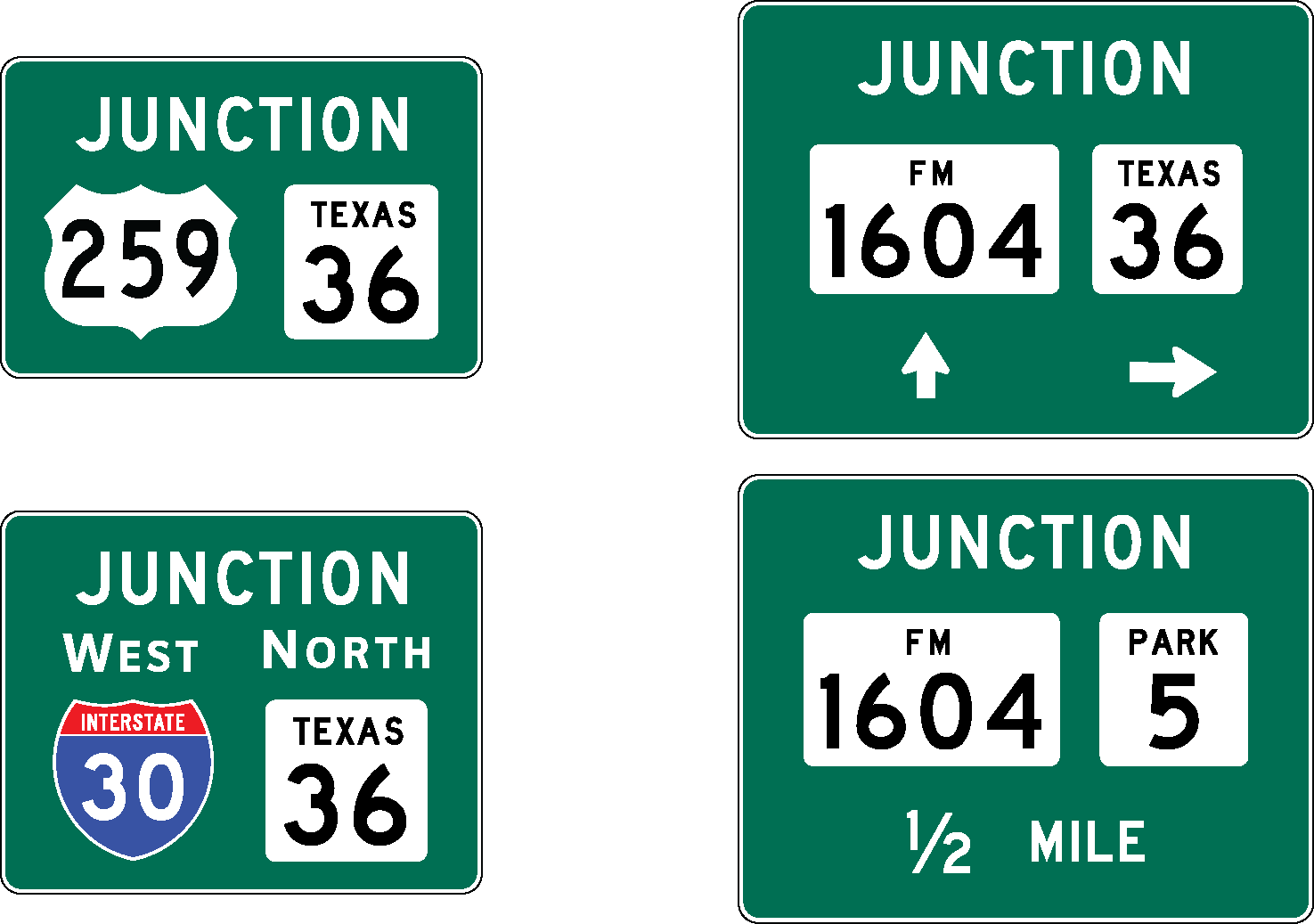Combination Junction Sign (click In Image To See Full - Junction Sign (1475x1037), Png Download