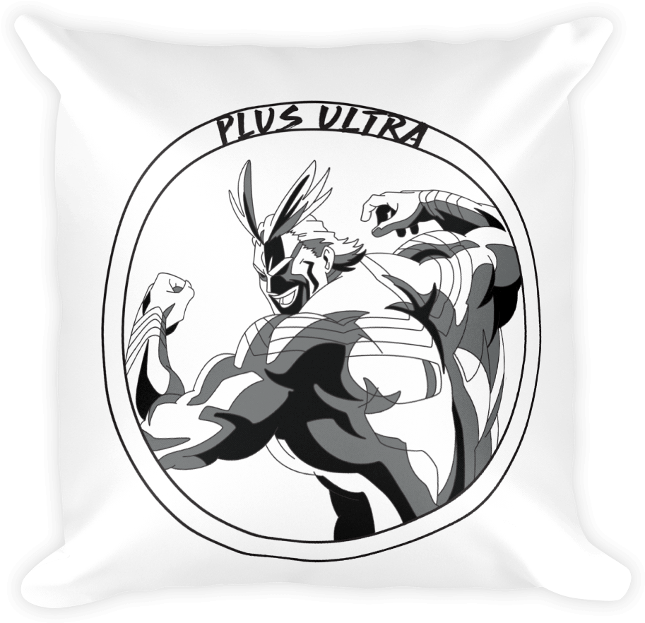 Image Of All Might Manga Variant Throw Pillow - Throw Pillow (1000x1000), Png Download