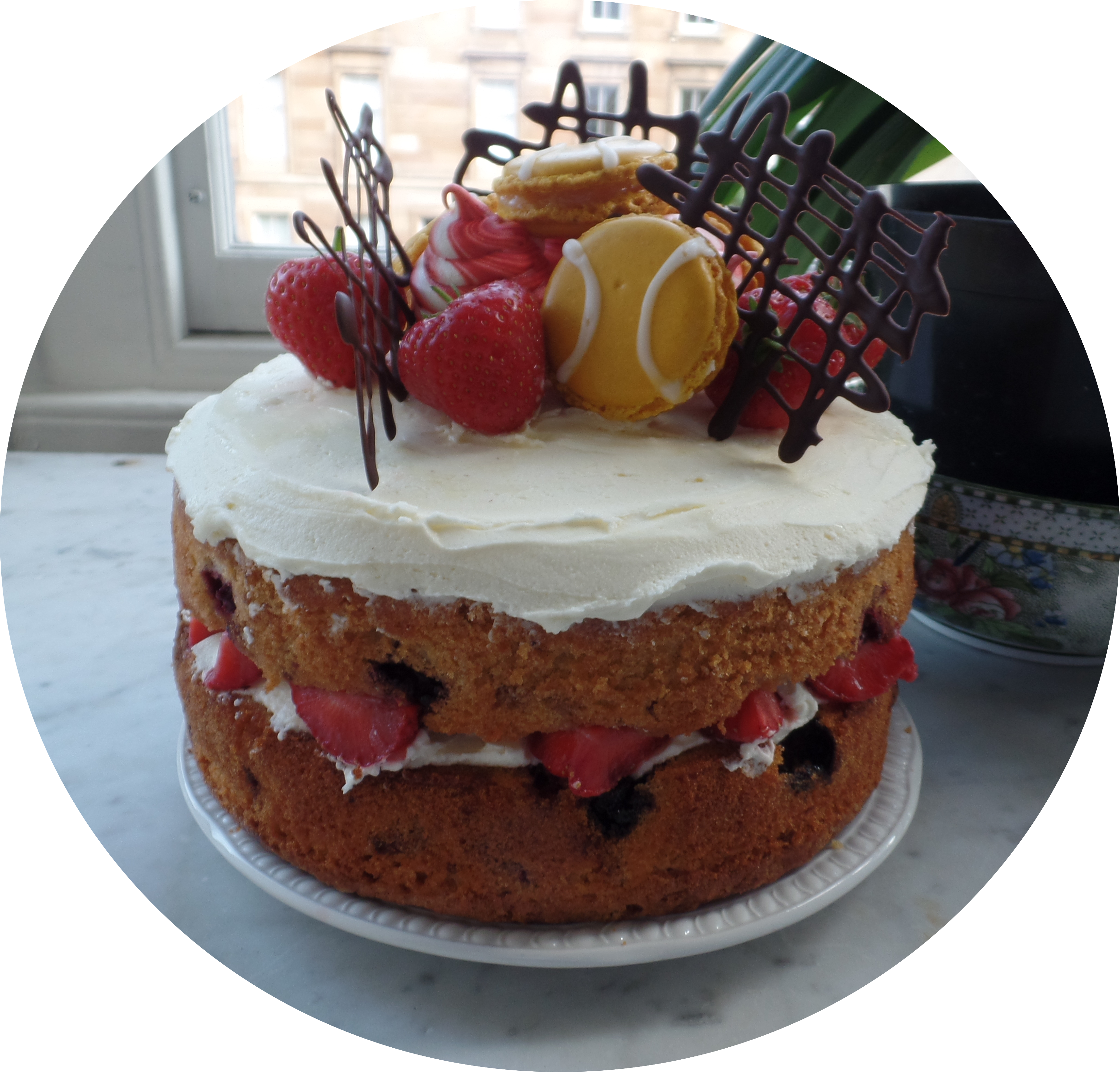 Wimbledon Cake - Cake (3451x3304), Png Download