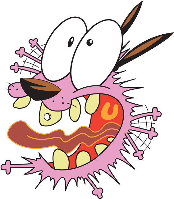 Courage The Cowardly Dog By Cartmanpt On Deviantart - Courage The Cowardly Dog Vector (600x683), Png Download