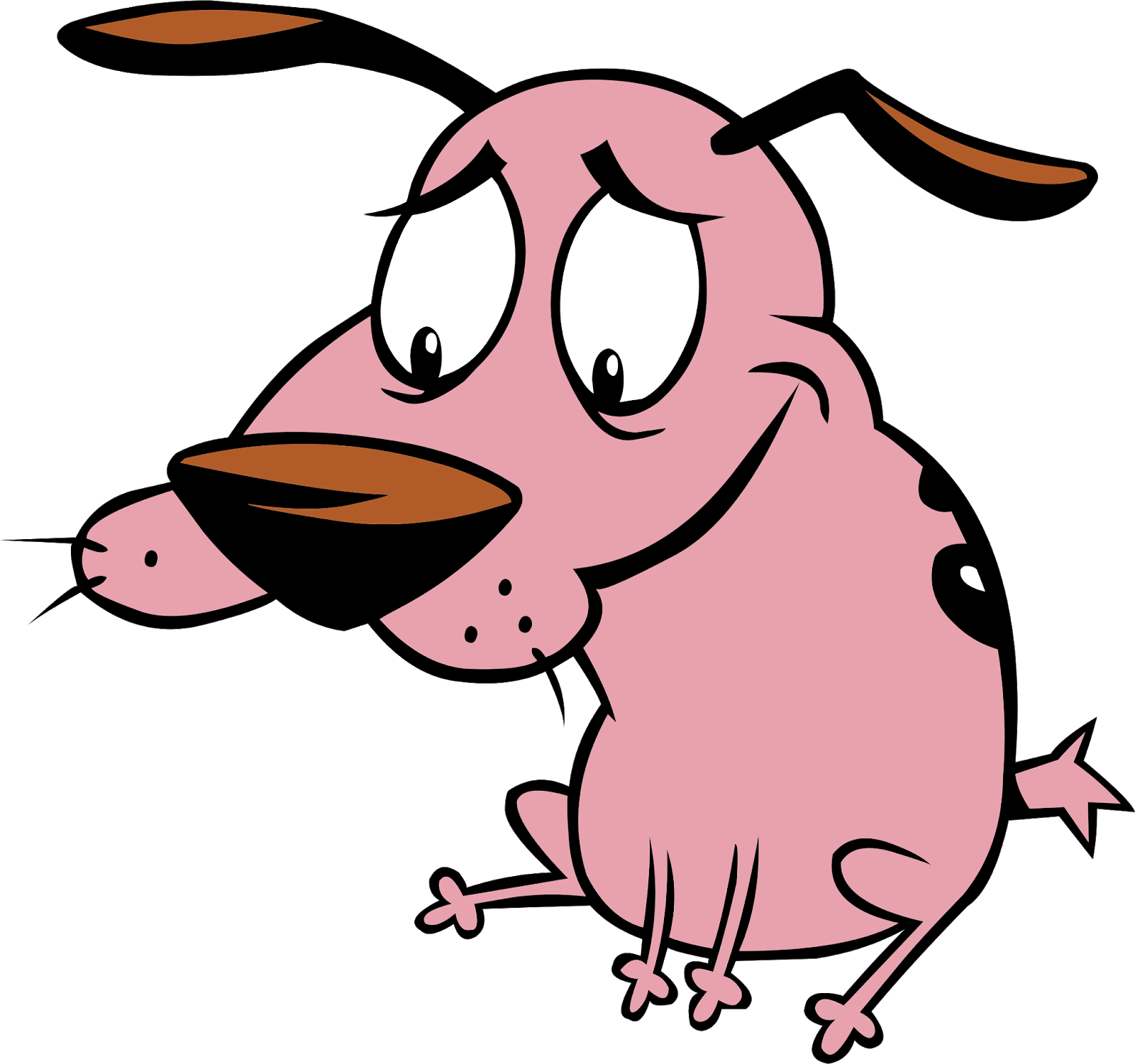 Courage The Cowardly Dog (1600x1500), Png Download
