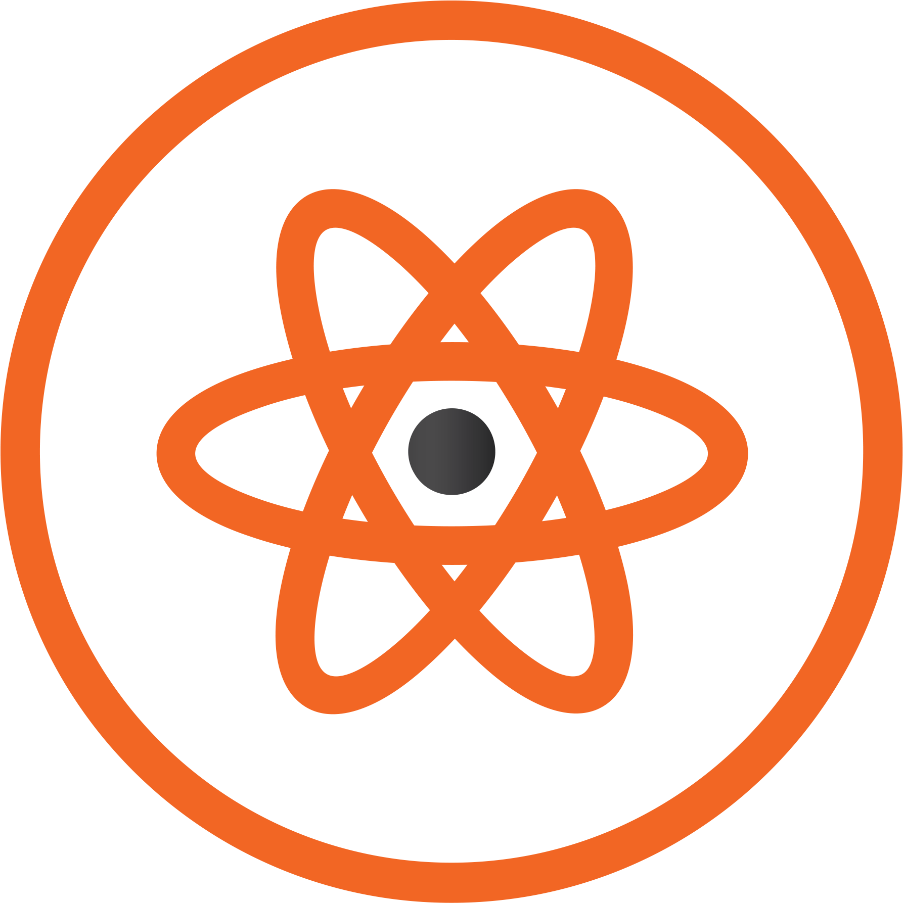 Redmond Webicons Sectors - Atom Flat Icon (2083x2083), Png Download