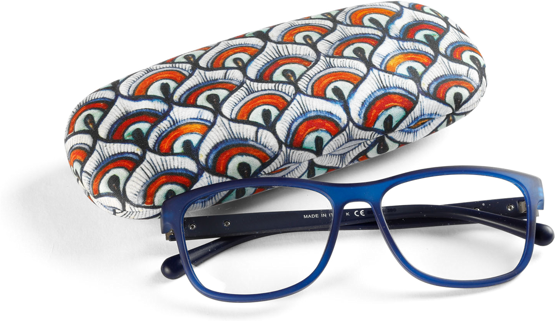 Peacock Feather Glasses Case - Peafowl (1280x1280), Png Download
