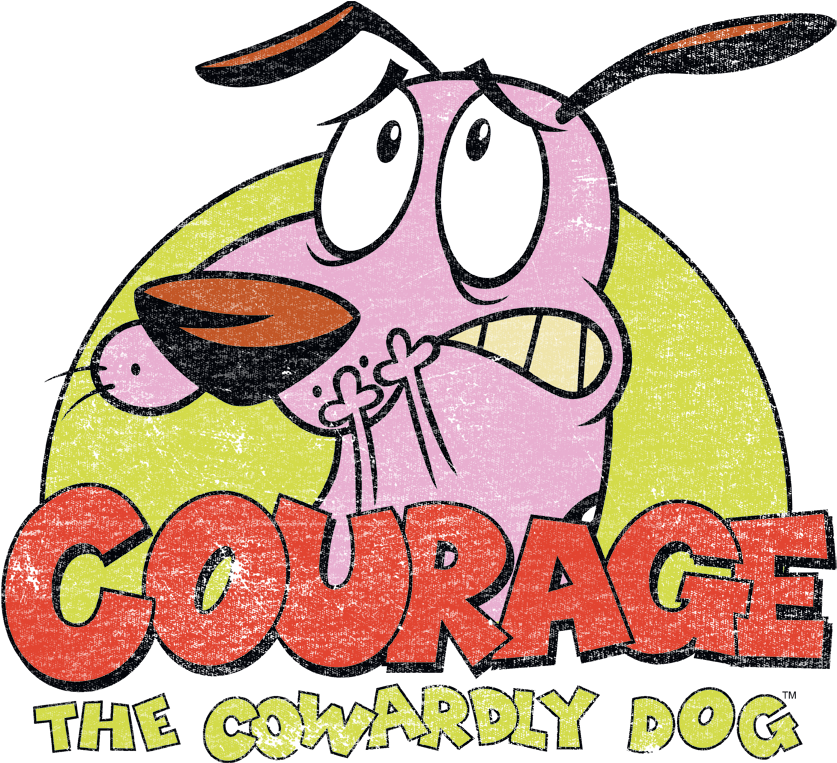 Courage The Cowardly Dog Colorful Courage Youth T Shirt - Courage The Cowardly Dog (850x854), Png Download