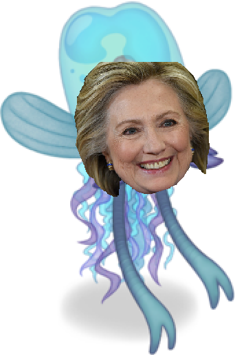 Jellbillary Clinton - Hillary Clinton Political Mask (342x516), Png Download