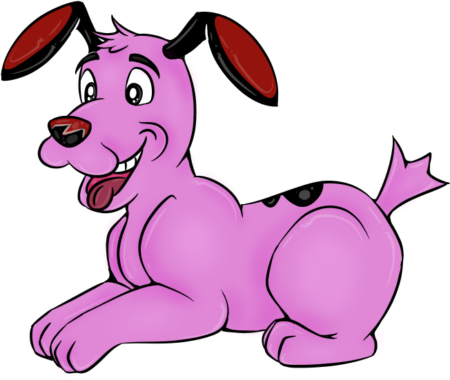Courage The Cowardly Dog - Cartoon (843x620), Png Download