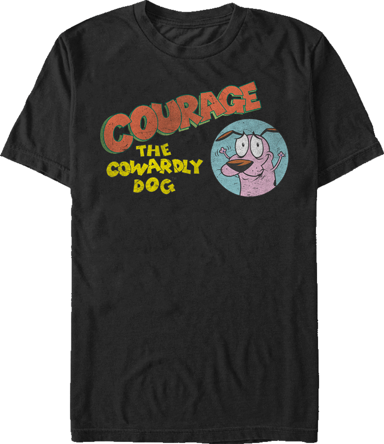 Courage The Cowardly Dog Logo - Courage The Cowardly Dog Shirt (780x903), Png Download