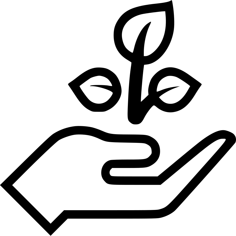 Hand Seedling Plant Grow Comments - Icon (980x978), Png Download