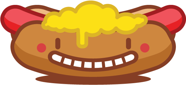 Hotdog Emoji By Fábio Rex - Hot Dog (800x600), Png Download