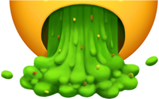 Meet Apple's New Emojis - Vomit Emoji Transparent Background (638x334), Png Download